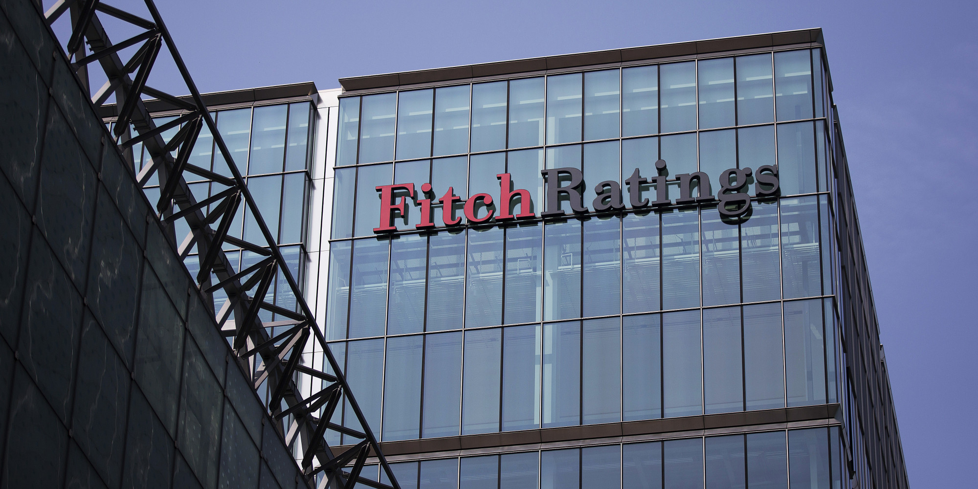 The headquarters of Fitch Ratings Ltd., stand in the Canary Wharf business and shopping district, in London, U.K.