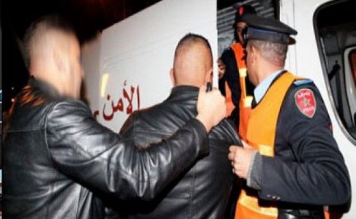 A Criminal getting arrested by the Moroccan police. Image for illustration purpose only.