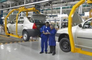 The Renault Dacia manifacturing plant in Tangier, Morocco. 