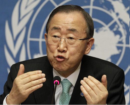 Ban Ki-moon, The Secretary General of the United Nations.