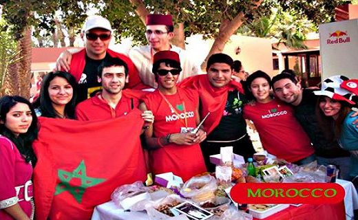 Members of AIESEC Morocco during a national event.