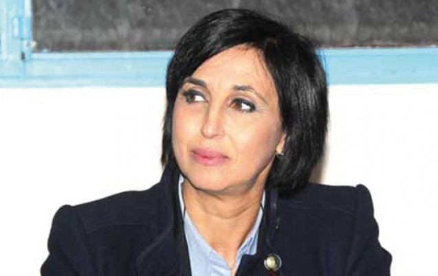 Nabila Mounib, the secretary-general of the Unified Socialist Party.