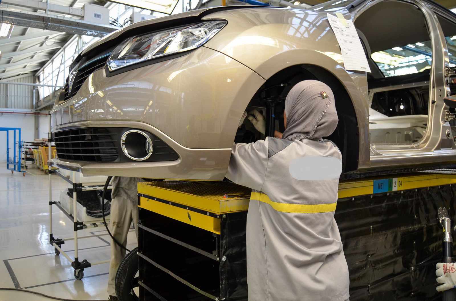 Morocco-based Automobile manufacturing plant. Image for illustration purposes only.. 