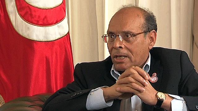 Former Tunisian president Moncef Marzouki