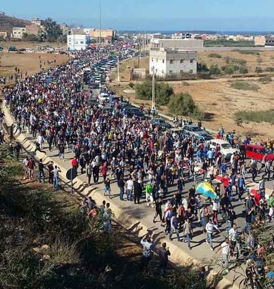 Around 40000 people took to the streets of Al Hoceima today.