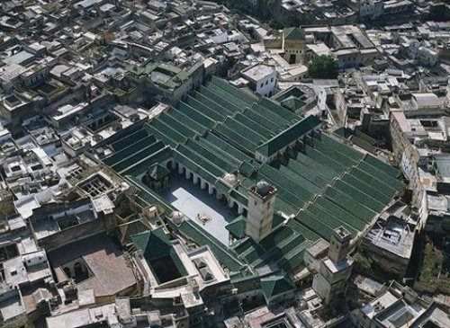 Top view of the Al Qarawiyyin compound. 