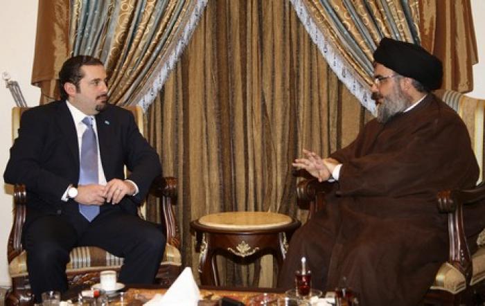 Politics make strange bedfellows – Prime Minister Saad Hariri and Hezbollah Chief Hassan Nasrallah come together!